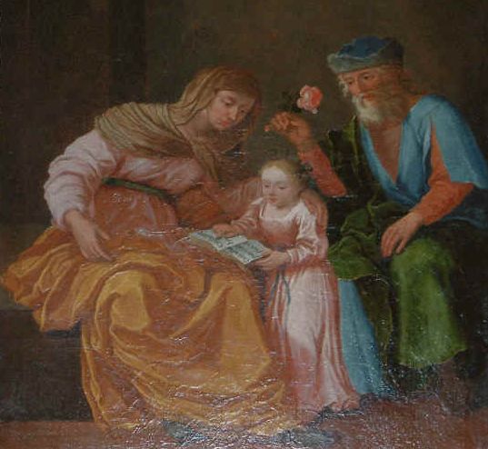 Jomfru Maria med sine forældre